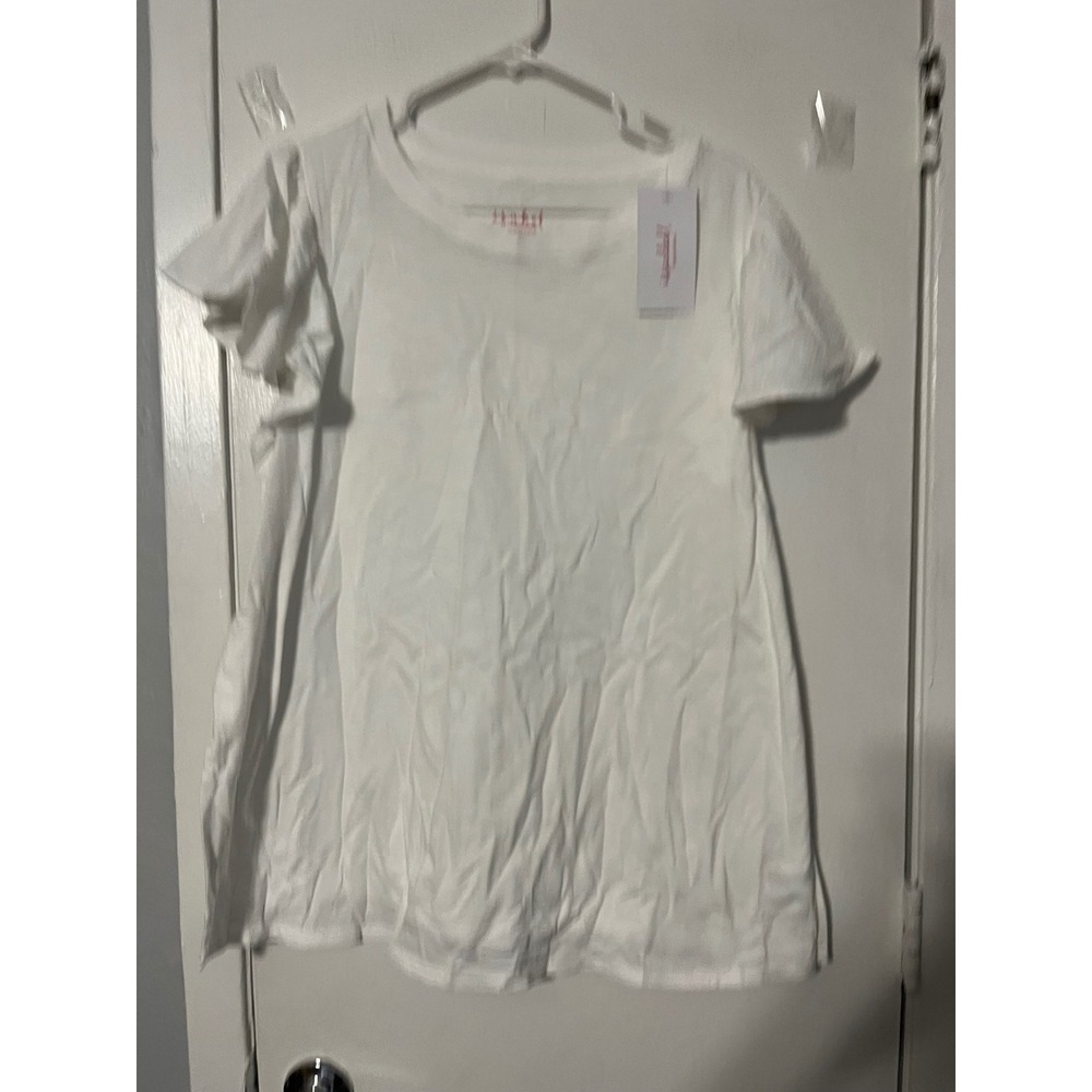 Isabel by Ingrid & Isabel White Flutter Sleeve Maternity Top XXL NWT